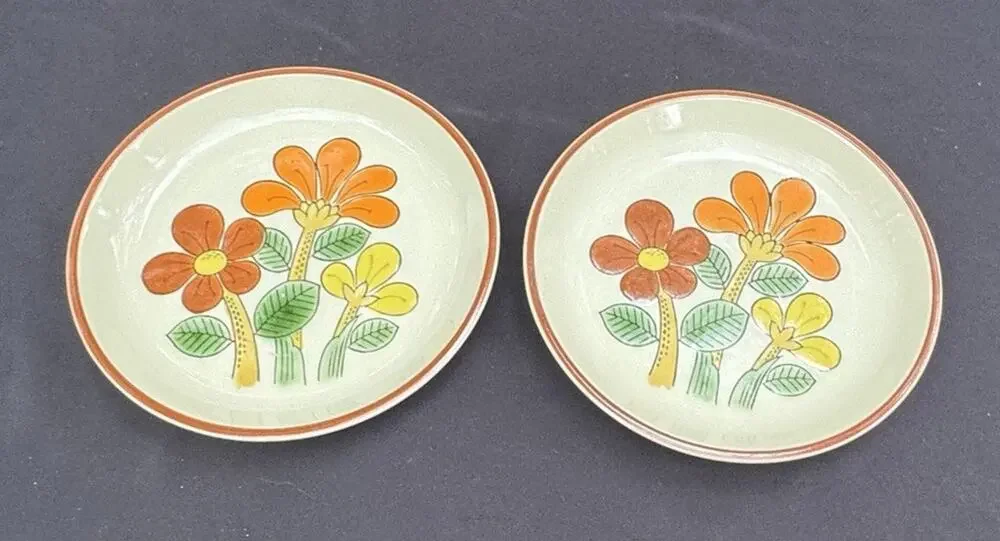 Norleans Stoneware Indian Summer Set of 2 Salad or Bread Plates 7.5